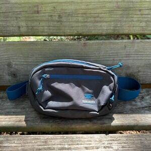Mountainsmith Vibe‎ Lumbar Pack Fanny Belt Bag Hiking Travel Cordura Gray Blue
